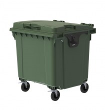 Пластиковый контейнер 1100 л, зеленый